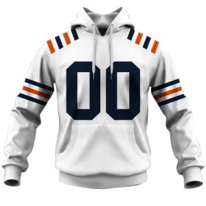 Personalized Chicago Bears 1936 Vintage Style White AOP Hoodie