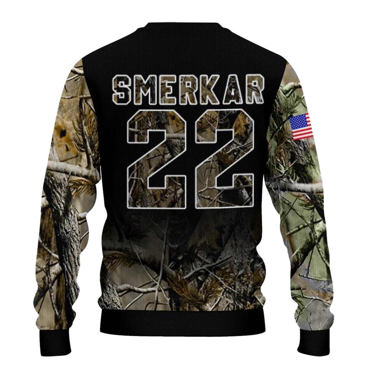 Personalized-Chicago-Bears-American-Flag-Claw-AOP-Sweatshirt-3