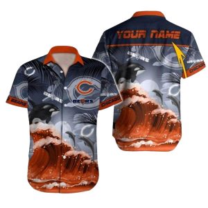 Personalized Chicago Bears And Dolphin Hawaiian Shirt