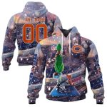 Personalized Chicago Bears And Grinch AOP Hoodie