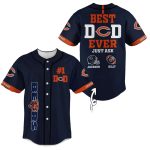 Personalized Chicago Bears Best Dad Ever Baseball Jersey