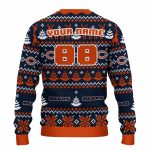 Personalized-Chicago-Bears-Big-Logo-And-Christmas-Designs-Blue-AOP-Sweatshirt-3