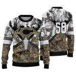 Personalized-Chicago-Bears-Big-Logo-And-Deer-Antlers-AOP-Sweatshirt-1