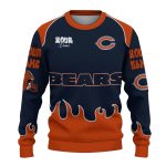 Personalized-Chicago-Bears-Big-Logo-Flame-Border-Blue-AOP-Sweatshirt-2
