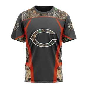 Personalized Chicago Bears Camo Hunting AOP T Shirt