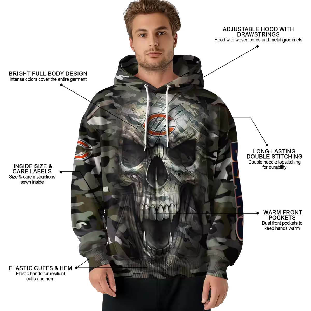 Personalized-Chicago-Bears-Camo-Skull-AOP-Hoodie-4