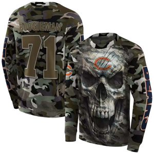 Personalized Chicago Bears Camo Skull AOP Sweatshirt