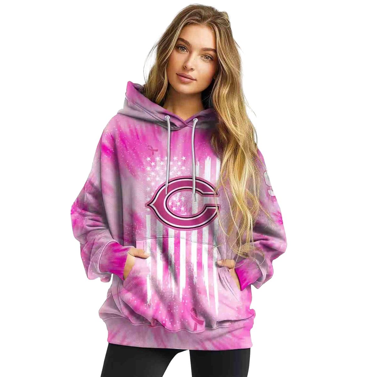 Personalized-Chicago-Bears-Cancer-Support-Pink-AOP-Hoodie-3