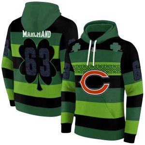 Personalized Chicago Bears Celtic Patterns Green AOP Hoodie