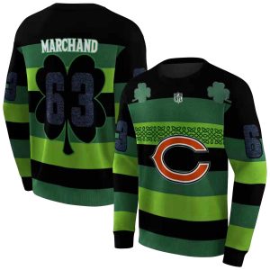 Personalized Chicago Bears Celtic Patterns Green AOP Sweatshirt