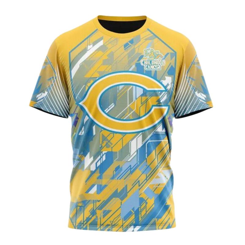Personalized Chicago Bears Childhood Cancers Aop T Shirt 1