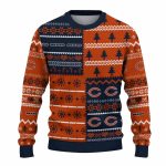 Personalized-Chicago-Bears-Christmas-Tree-Blue-And-Orange-Pattern-AOP-Sweatshirt-2