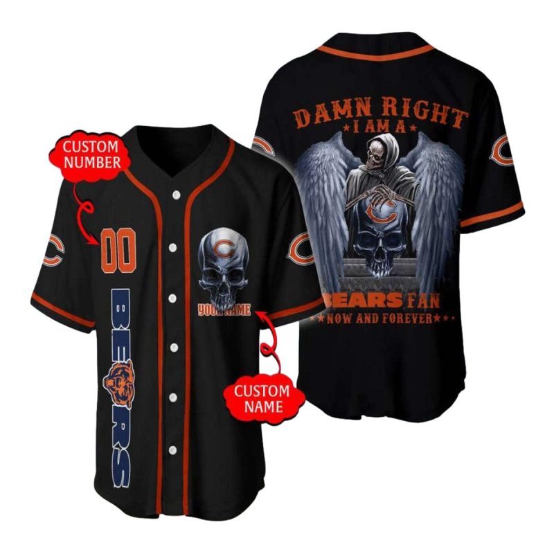 Personalized-Chicago-Bears-Damn-Right-Angel-Skull-Baseball-Jersey-1 Personalized Chicago Bears Damn Right Angel Skull Baseball Jersey 1