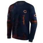 Personalized-Chicago-Bears-Deer-Silhouette-Blue-AOP-Sweatshirt-2