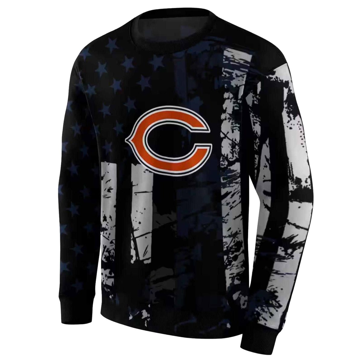 Personalized-Chicago-Bears-Distressed-Flag-Blue-Black-AOP-Sweatshirt-2