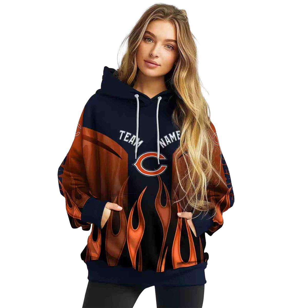 Personalized-Chicago-Bears-Flame-Design-Blue-And-Orange-AOP-Hoodie-3