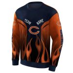 Personalized-Chicago-Bears-Flame-Design-Blue-And-Orange-AOP-Sweatshirt-2