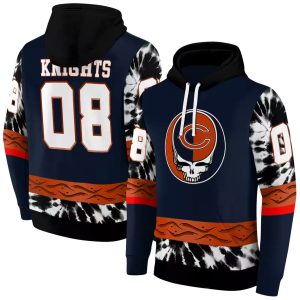 Personalized Chicago Bears Grateful Vibes Blue AOP Hoodie