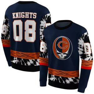 Personalized Chicago Bears Grateful Vibes Blue AOP Sweatshirt