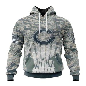 Personalized Chicago Bears Honor US Air Force Veterans AOP Hoodie