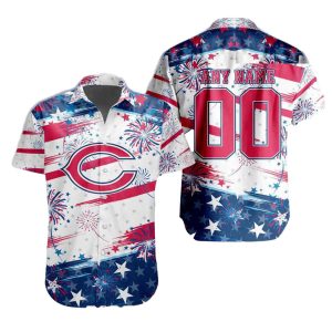 Personalized Chicago Bears Independence Day 4th Of July Hawaiian Shirt