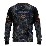 Personalized-Chicago-Bears-Logo-And-Antlers-Pattern-Blue-Black-AOP-Sweatshirt-3