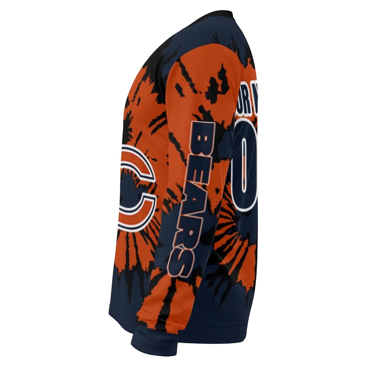 Personalized-Chicago-Bears-Logo-And-Burst-Swirl-Blue-AOP-Sweatshirt-4
