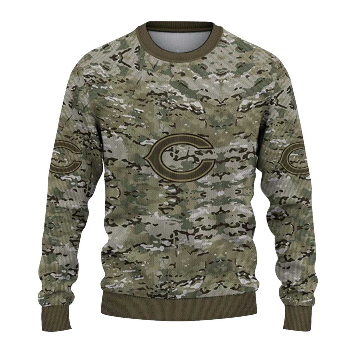 Personalized-Chicago-Bears-Logo-And-Camouflage-Blend-AOP-Sweatshirt-2