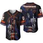 Personalized Chicago Bears Logo And Death Baseball Jersey