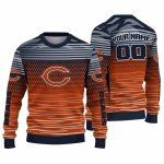 Personalized-Chicago-Bears-Logo-And-Diamond-Mesh-AOP-Sweatshirt-1
