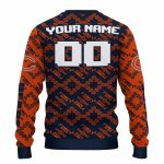 Personalized-Chicago-Bears-Logo-And-Lattice-Gridwork-Blue-AOP-Sweatshirt-3