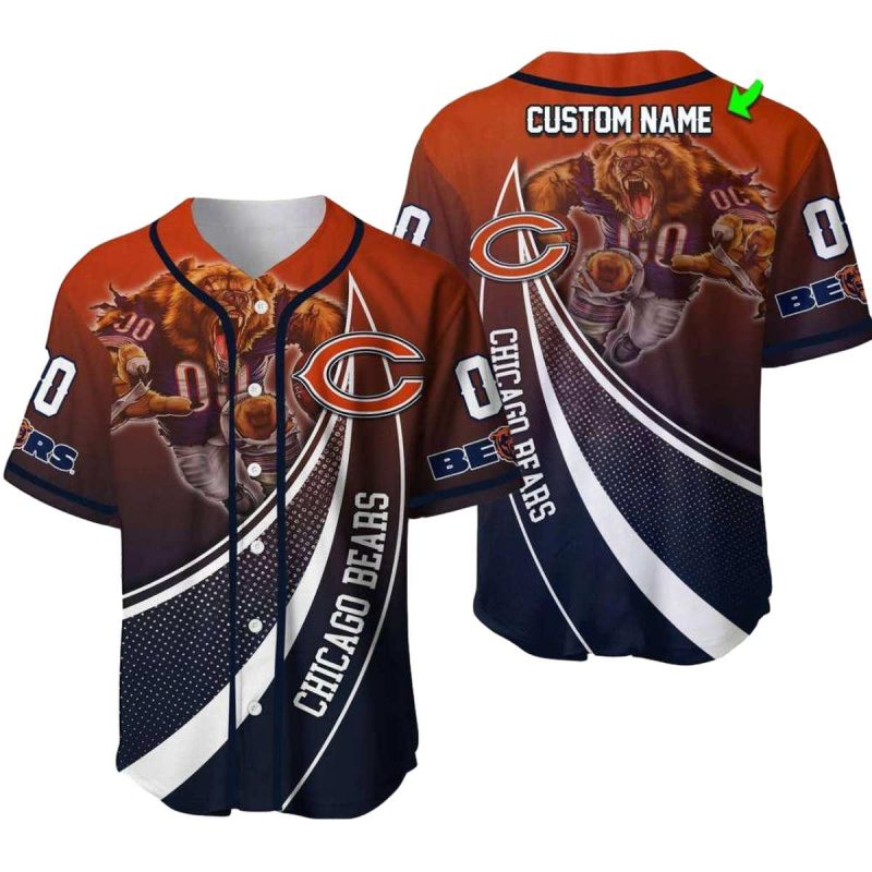 Personalized-Chicago-Bears-Logo-And-Mascot-Halftone-Pattern-Baseball-Jersey-1 Personalized Chicago Bears Logo And Mascot Halftone Pattern Baseball Jersey 1