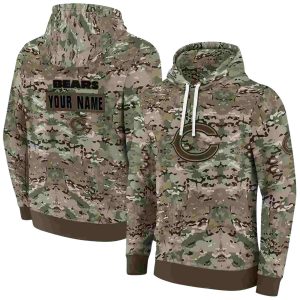 Personalized Chicago Bears Logo And Military Style AOP Hoodie