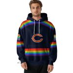 Personalized-Chicago-Bears-Logo-And-Rainbow-Stripes-Blue-AOP-Hoodie-4