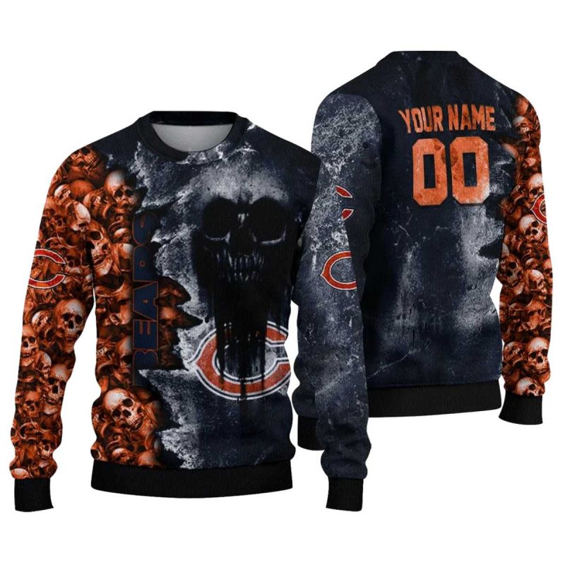 Personalized-Chicago-Bears-Logo-And-Skull-Collage-Blue-Aop-Sweatshirt-1 Personalized Chicago Bears Logo And Skull Collage Blue Aop Sweatshirt 1