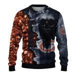 Personalized-Chicago-Bears-Logo-And-Skull-Collage-Blue-AOP-Sweatshirt-2