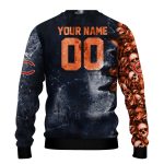Personalized-Chicago-Bears-Logo-And-Skull-Collage-Blue-AOP-Sweatshirt-3