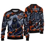 Personalized-Chicago-Bears-Logo-And-Skull-Horde-Blue-AOP-Sweatshirt-1