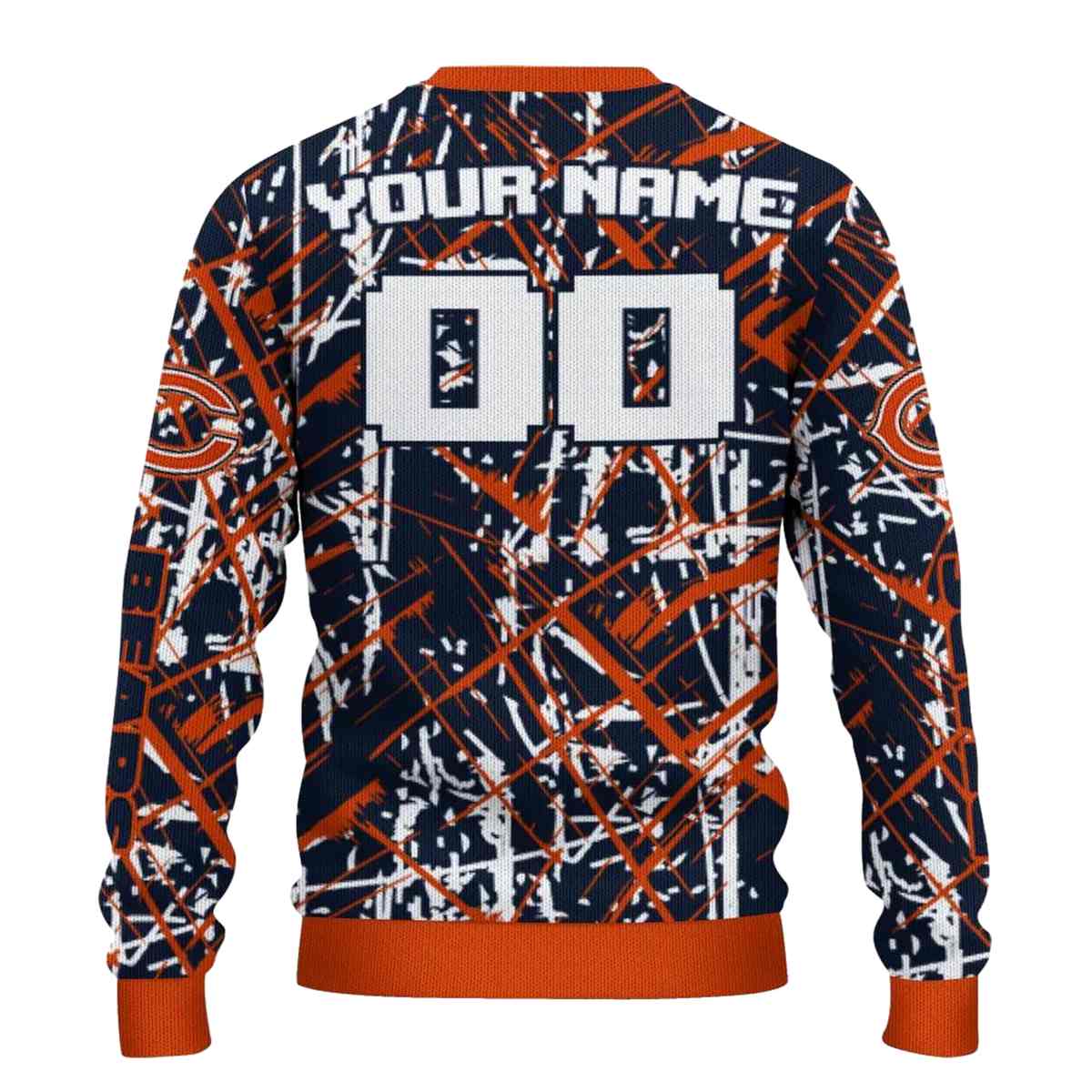 Personalized-Chicago-Bears-Logo-And-Streak-Overlay-Blue-AOP-Sweatshirt-3
