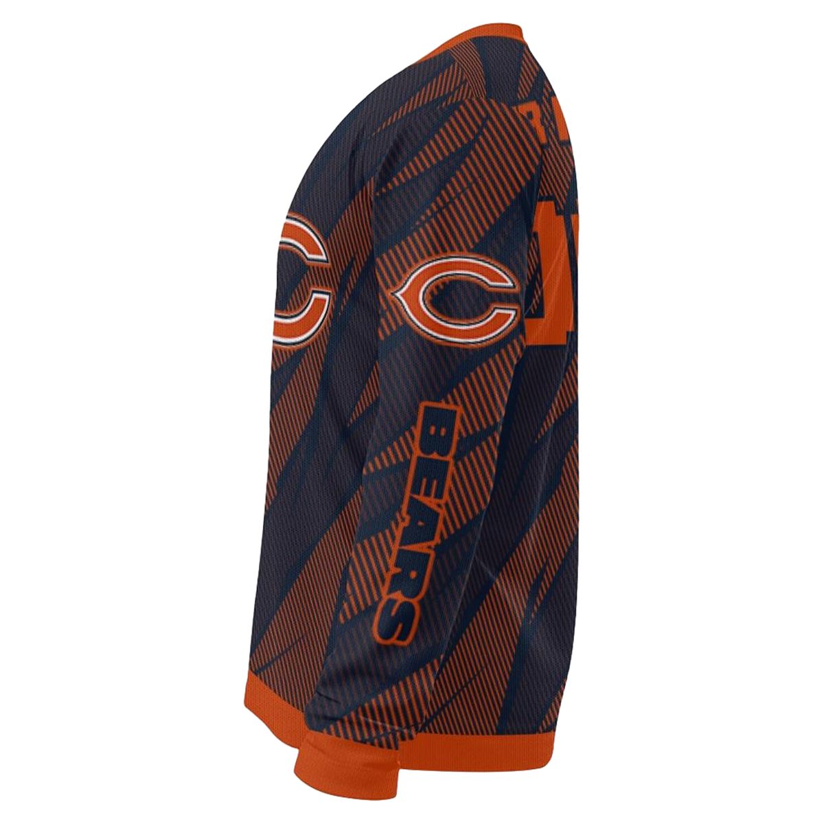 Personalized-Chicago-Bears-Logo-And-Stripe-Motion-Blue-AOP-Sweatshirt-4