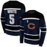 Personalized-Chicago-Bears-Logo-And-Striped-Pattern-Blue-AOP-Sweatshirt-1