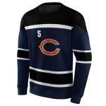 Personalized-Chicago-Bears-Logo-And-Striped-Pattern-Blue-AOP-Sweatshirt-2