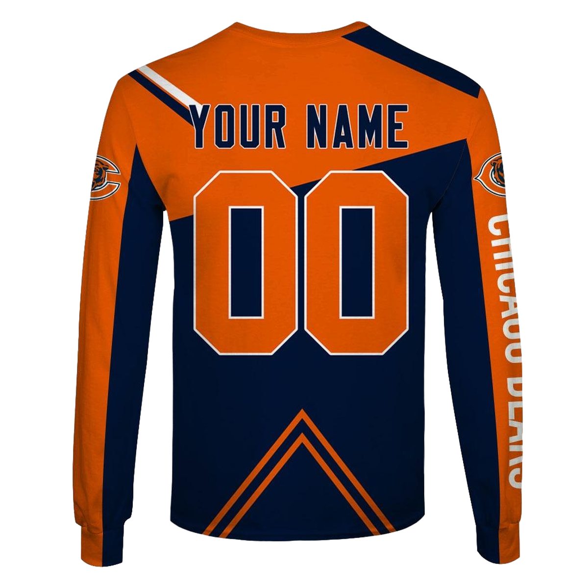 Personalized-Chicago-Bears-Logo-Blue-And-Orange-AOP-Sweatshirt-2