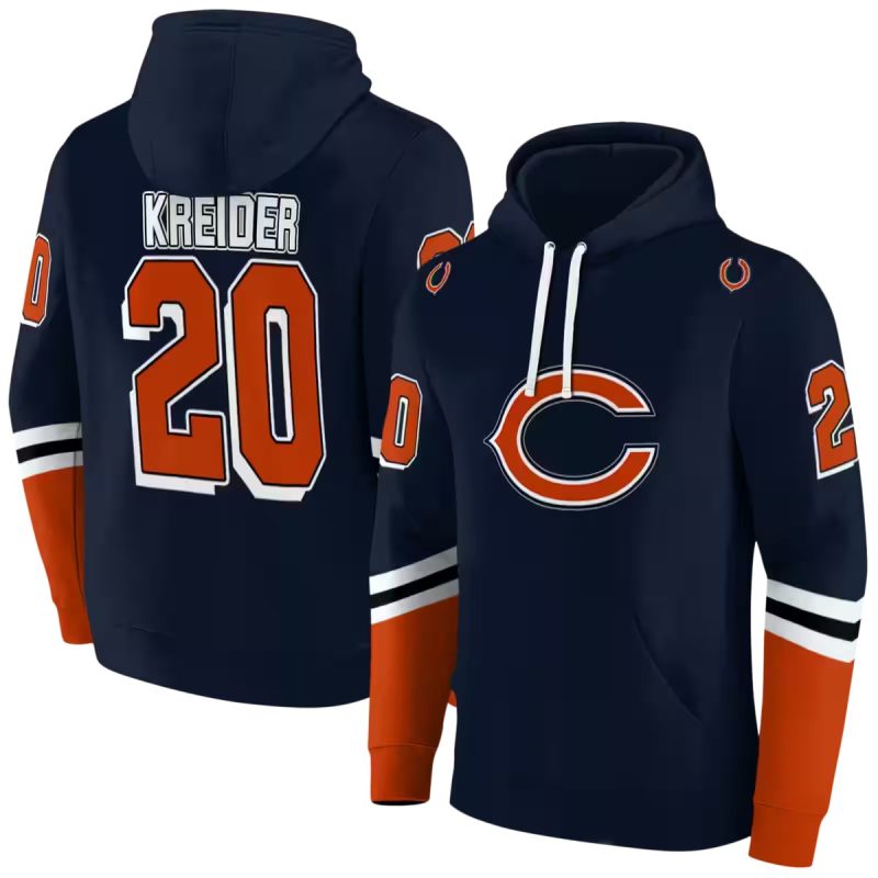 Personalized-Chicago-Bears-Logo-In-My-Heart-Striped-Blue-Pattern-Aop-Hoodie-1 Personalized Chicago Bears Logo In My Heart Striped Blue Pattern Aop Hoodie 1