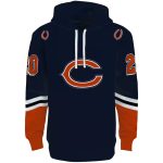 Personalized-Chicago-Bears-Logo-In-My-Heart-Striped-Blue-Pattern-AOP-Hoodie-2