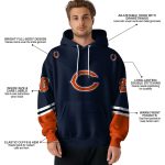 Personalized-Chicago-Bears-Logo-In-My-Heart-Striped-Blue-Pattern-AOP-Hoodie-4