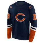 Personalized-Chicago-Bears-Logo-In-My-Heart-Striped-Blue-Pattern-AOP-Sweatshirt-2