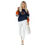 Personalized-Chicago-Bears-Logo-In-My-Heart-Striped-Blue-Pattern-AOP-Sweatshirt-3