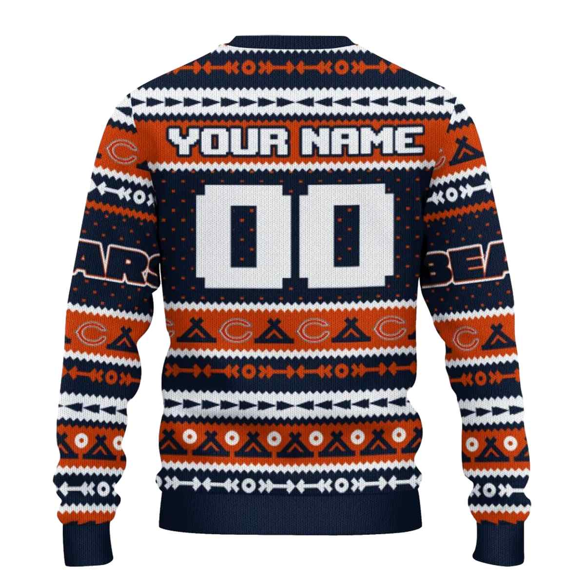 Personalized-Chicago-Bears-Logo-Tent-Stripes-Blue-White-AOP-Sweatshirt-3