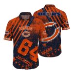 Personalized Chicago Bears Logo Vintage Orange Hawaiian Shirt